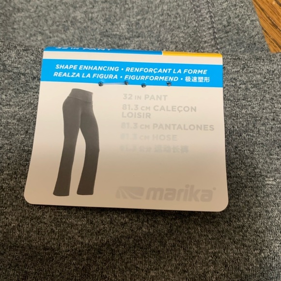 Marika Gray Shape Enhancing Flared Leggings Workout Pants Size M NWT - Picture 9 of 9